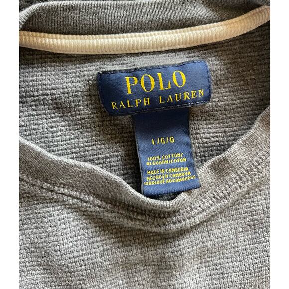 Polo Ralph Lauren Men’s Thermal Long Sleeve Top Size L - Picture 3 of 4
